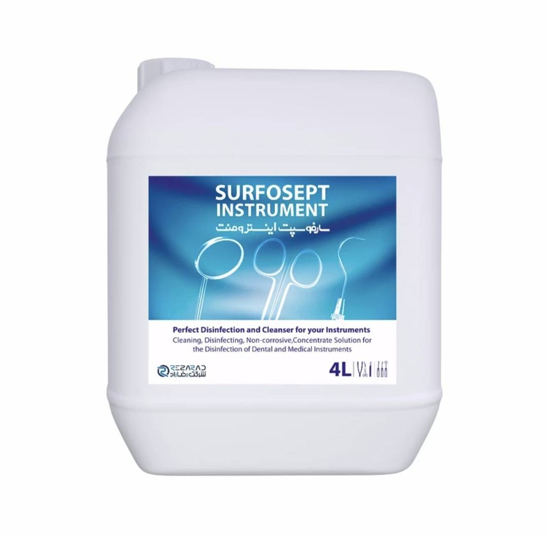 ضدعفونی کننده تجهیزات بیمارستانی شرکت رضا راد مدل surfosept instrument حجم 4000 میلی لیتر