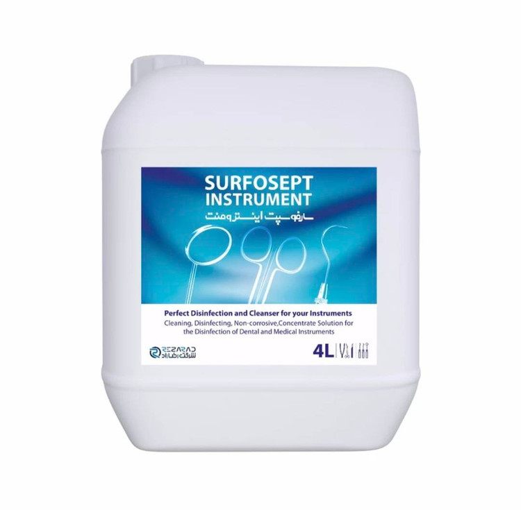 ضدعفونی کننده تجهیزات بیمارستانی شرکت رضا راد مدل surfosept instrument حجم 4000 میلی لیتر